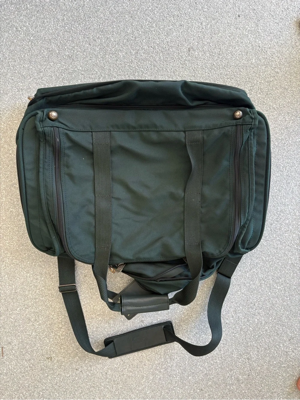 TUMI double expansion carry on travel bag, 22”wide, 10”deep, 15”tall with locks